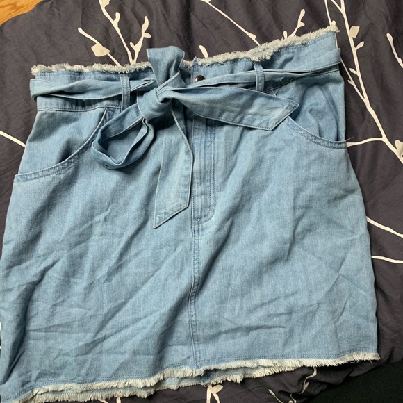 NWT UO Jean Tie Skirt - Picture 1 of 5